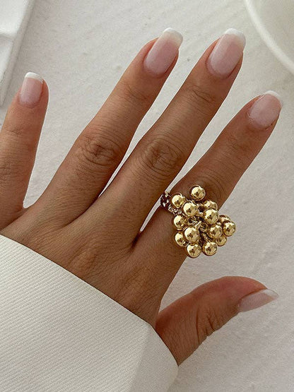 Cluster Gold Ring