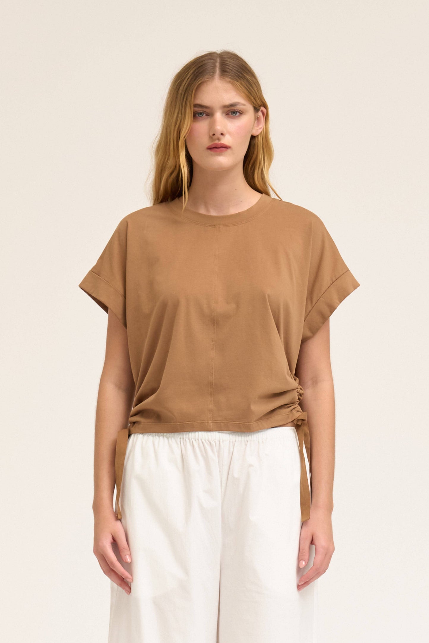Drop Shoulder Jersey Top