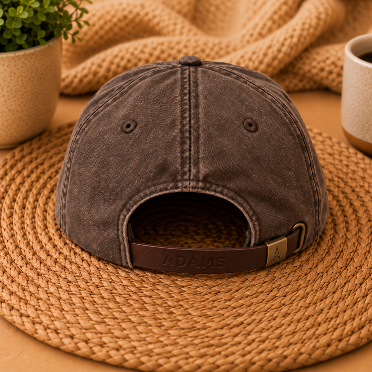 Coffee Makes Me Nice Embroidered Espresso Color Dad Hat