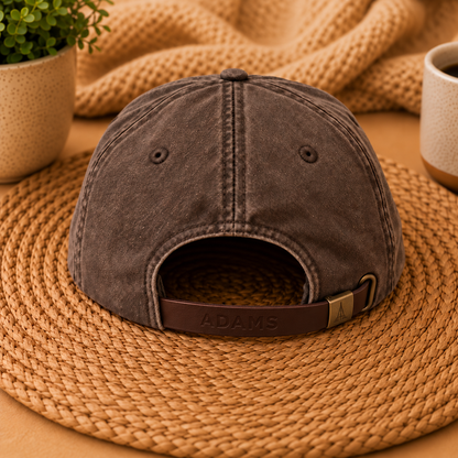 Coffee Makes Me Nice Embroidered Espresso Color Dad Hat
