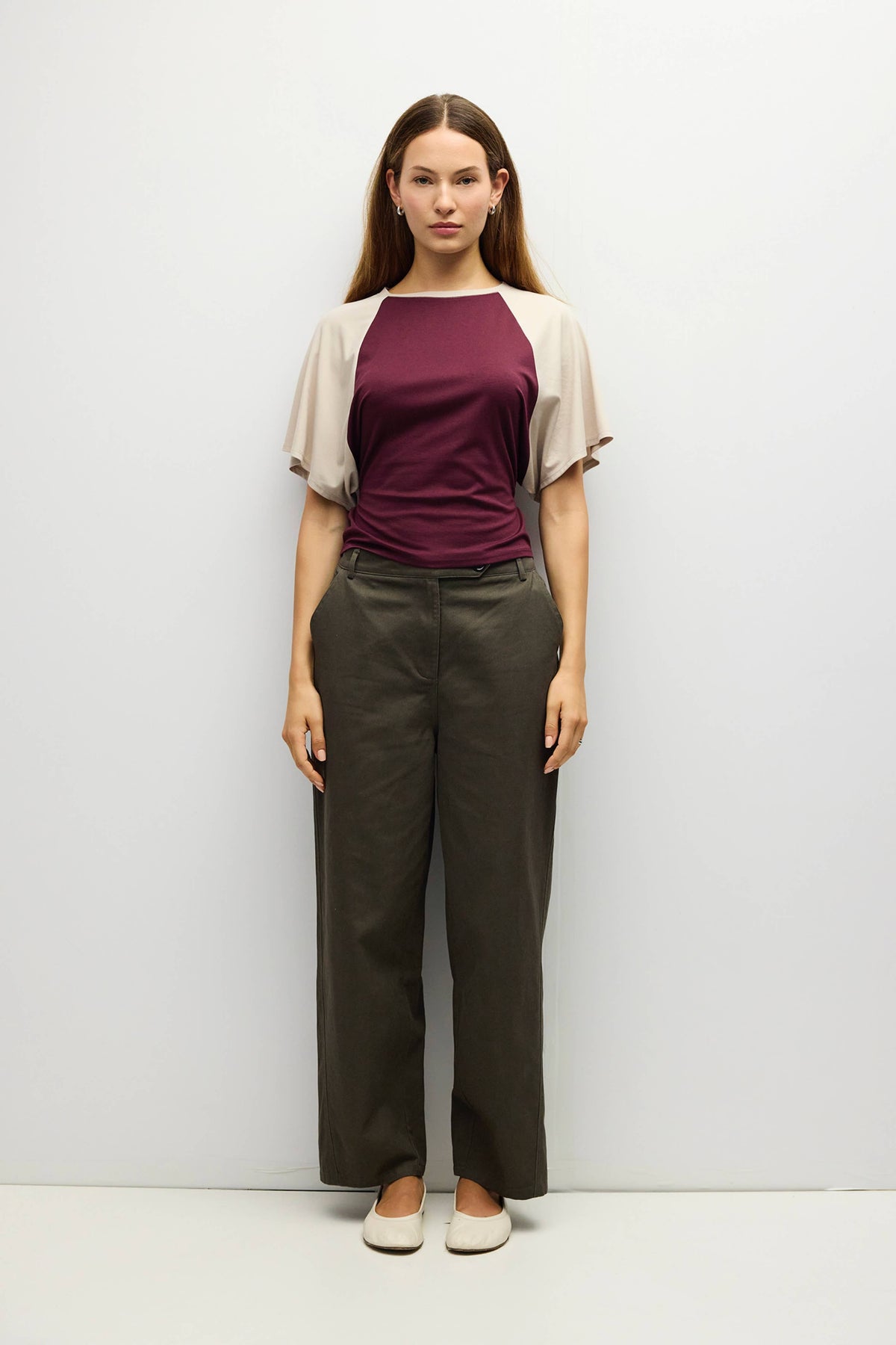 Taylor Raglan Tie-Back Knit Top