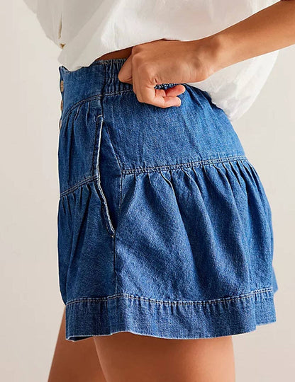 Fleur Denim Shorts