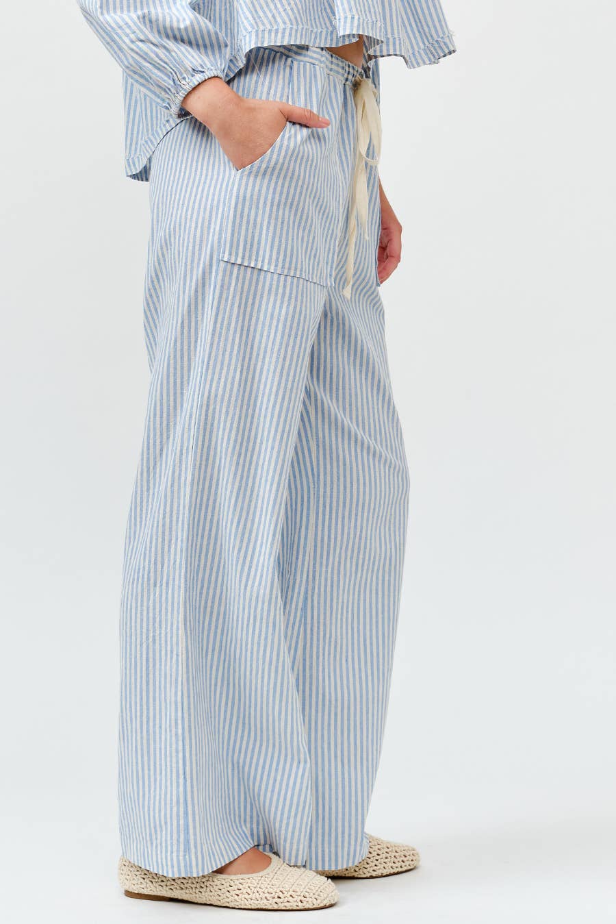 The Striped Wide Leg Pant