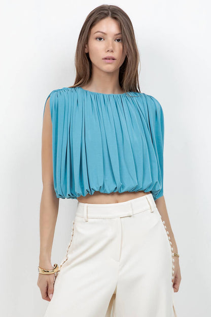 SLEEVELESS BALLOON TOP