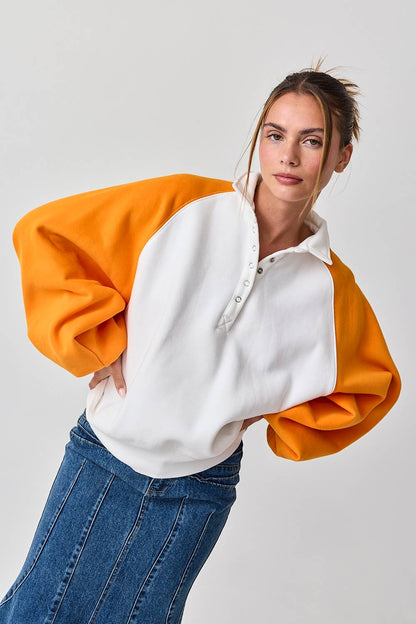 Piper Snap Varsity Pullover