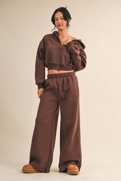 Cozy Fleece Crop Hoodie