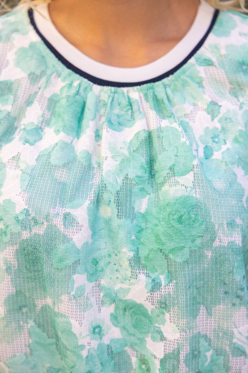 Floral Puff Sleeve Top