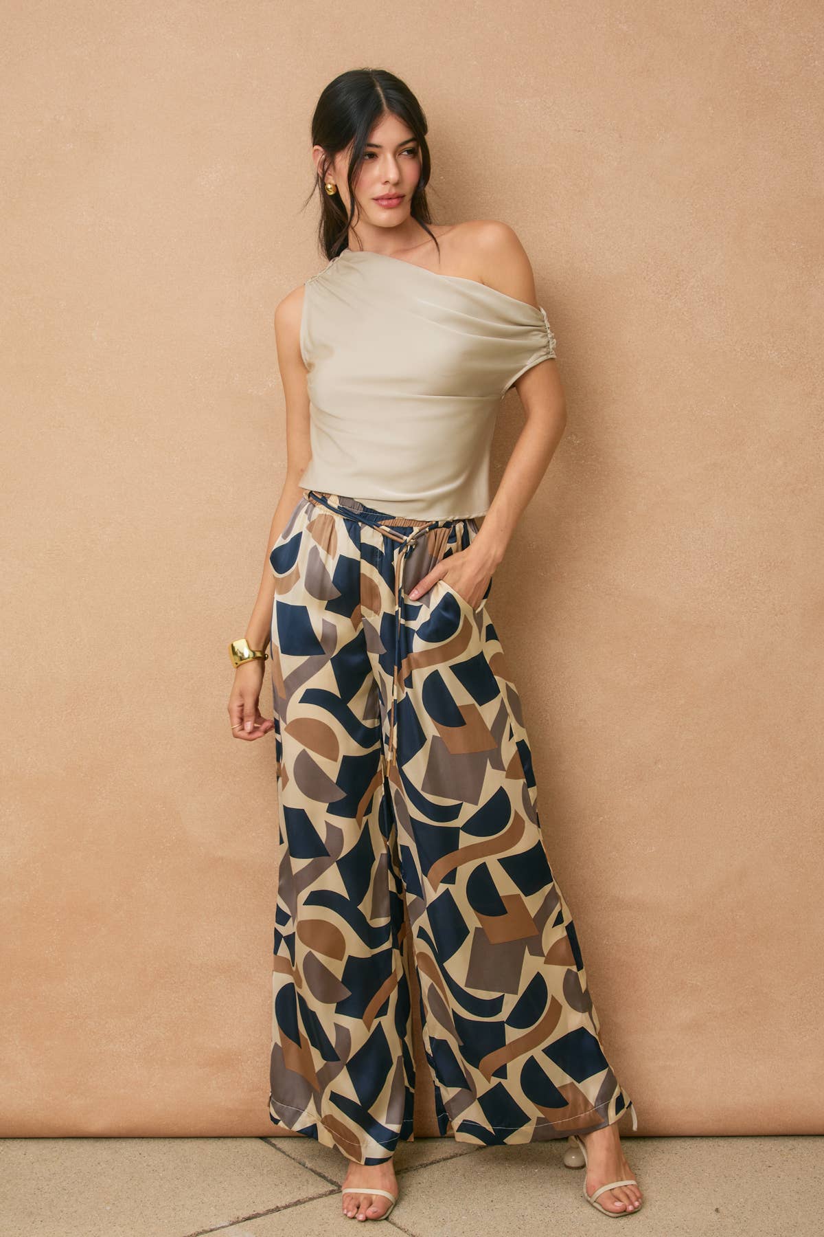 Geometric Palazzo Pants