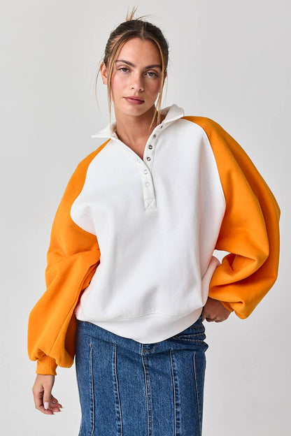 Piper Snap Varsity Pullover