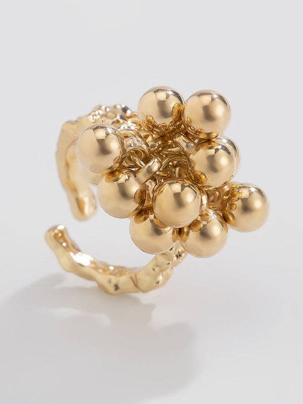 Cluster Gold Ring