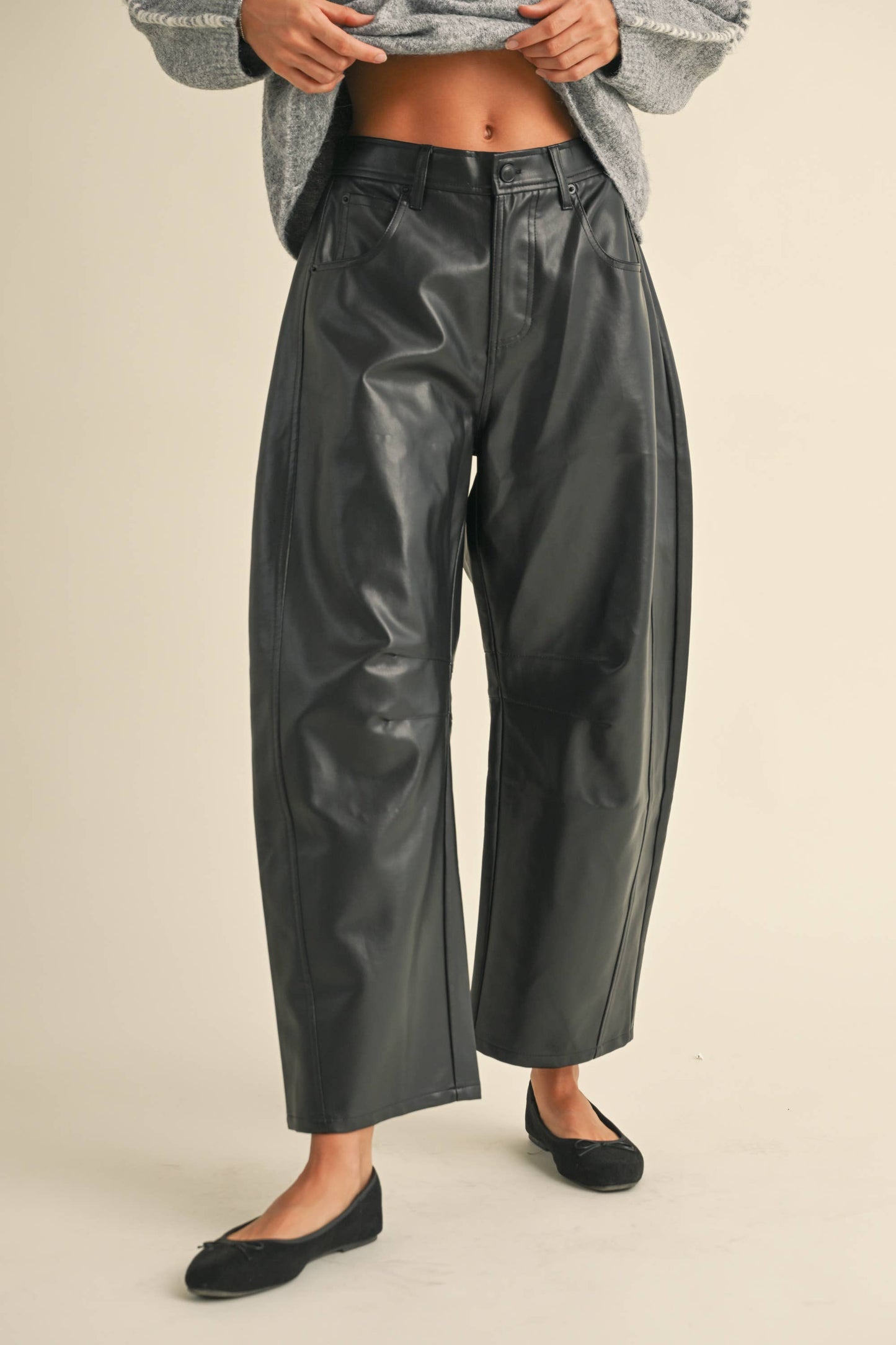 Faux Barrel Pants