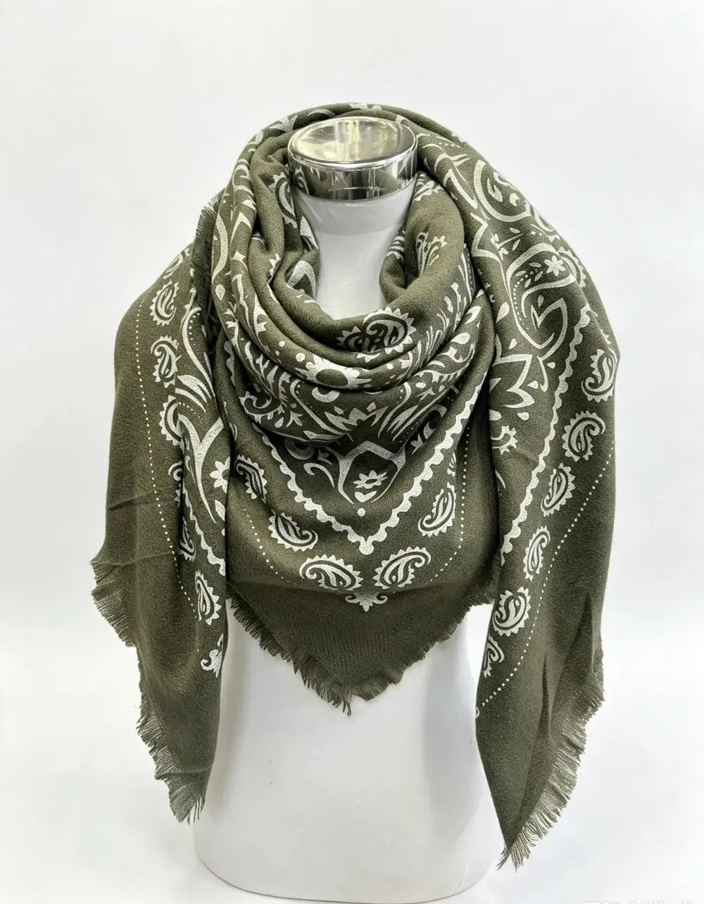 Large square bandana-print scarves