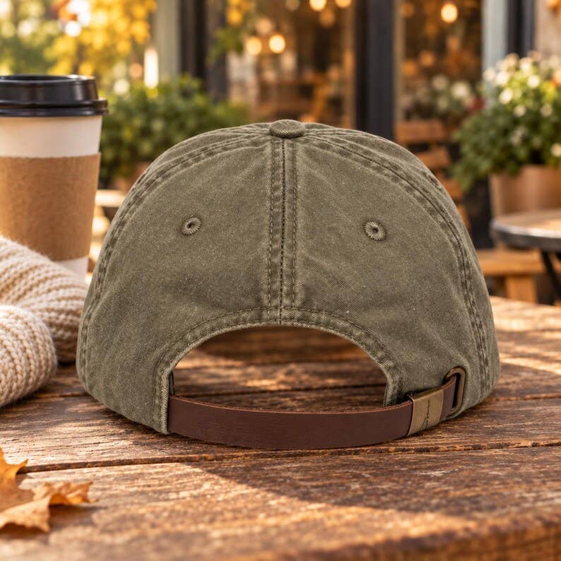 Coffee Cup Olive Dad Hat