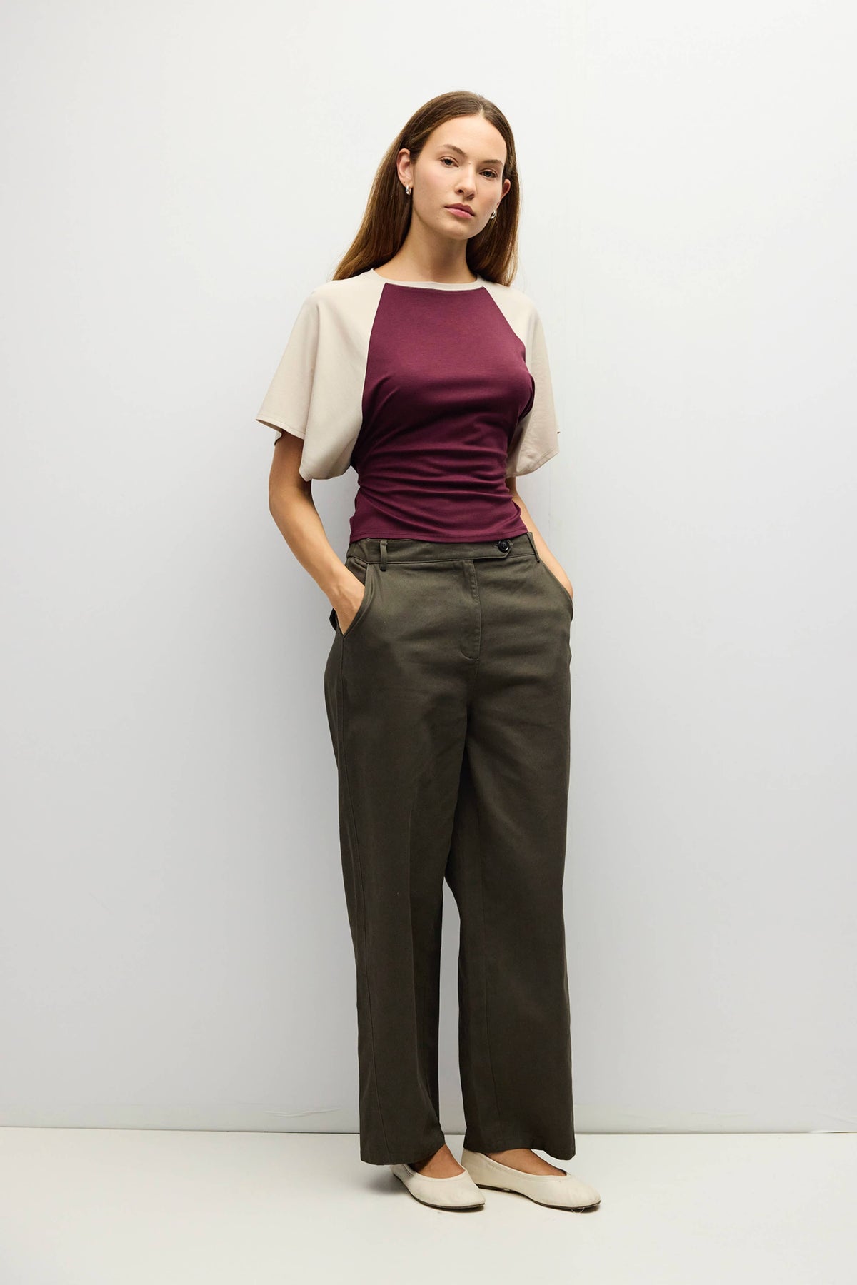 Taylor Raglan Tie-Back Knit Top
