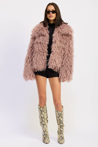 SHAGGY FUR COAT