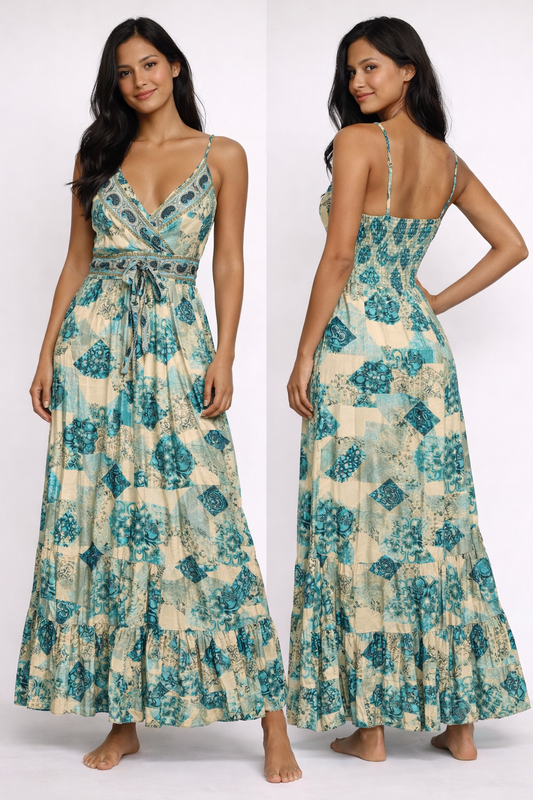 The Wanderlust Maxi — Handmade Boho Dress with Pockets