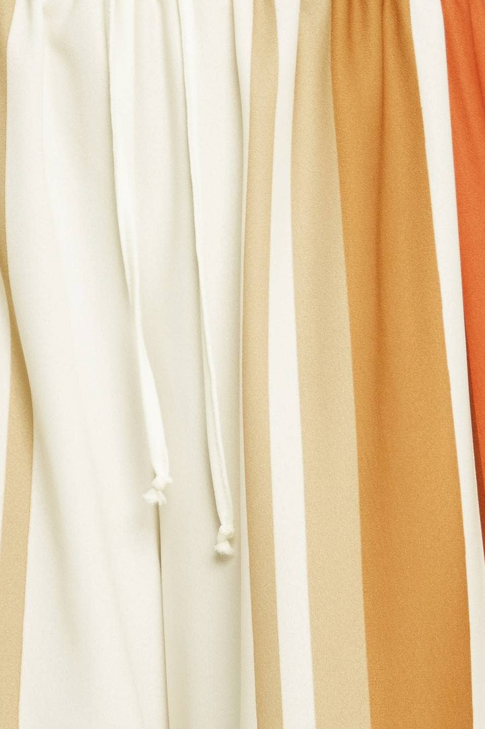 Ivory & Rust Striped Wide-Leg Pant